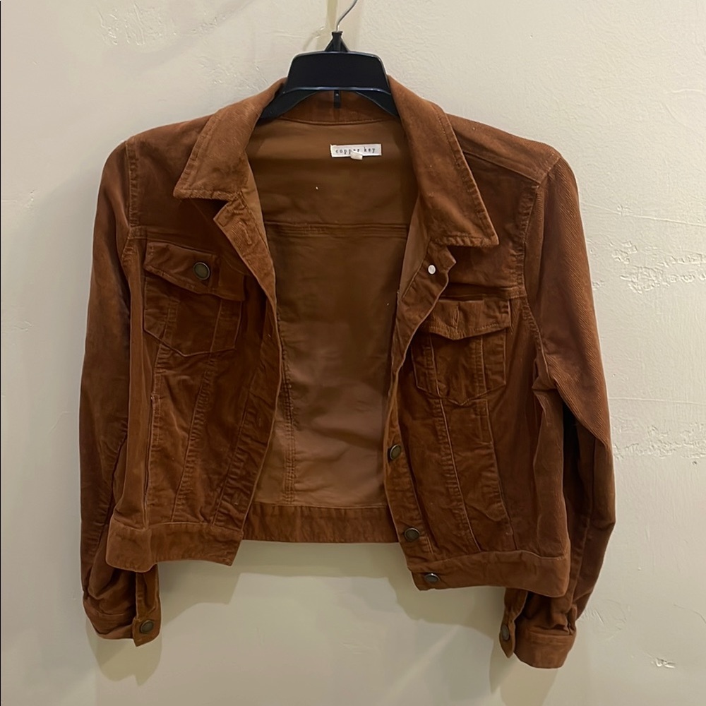 Copper Key Tan Corduroy Jacket